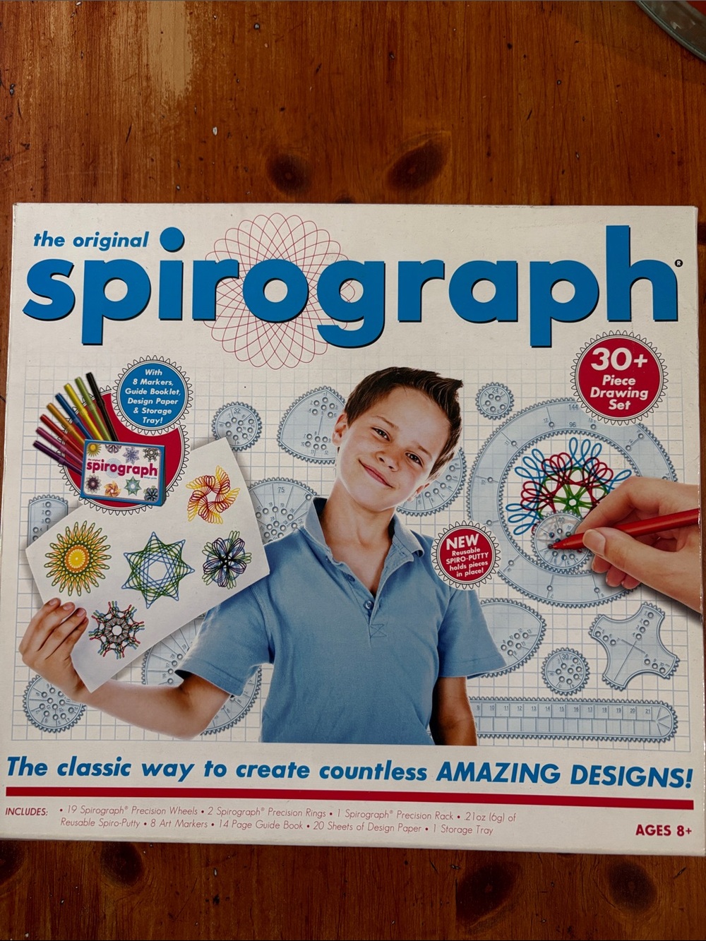Hasbro Spirograph Drawing Set - Blue & White